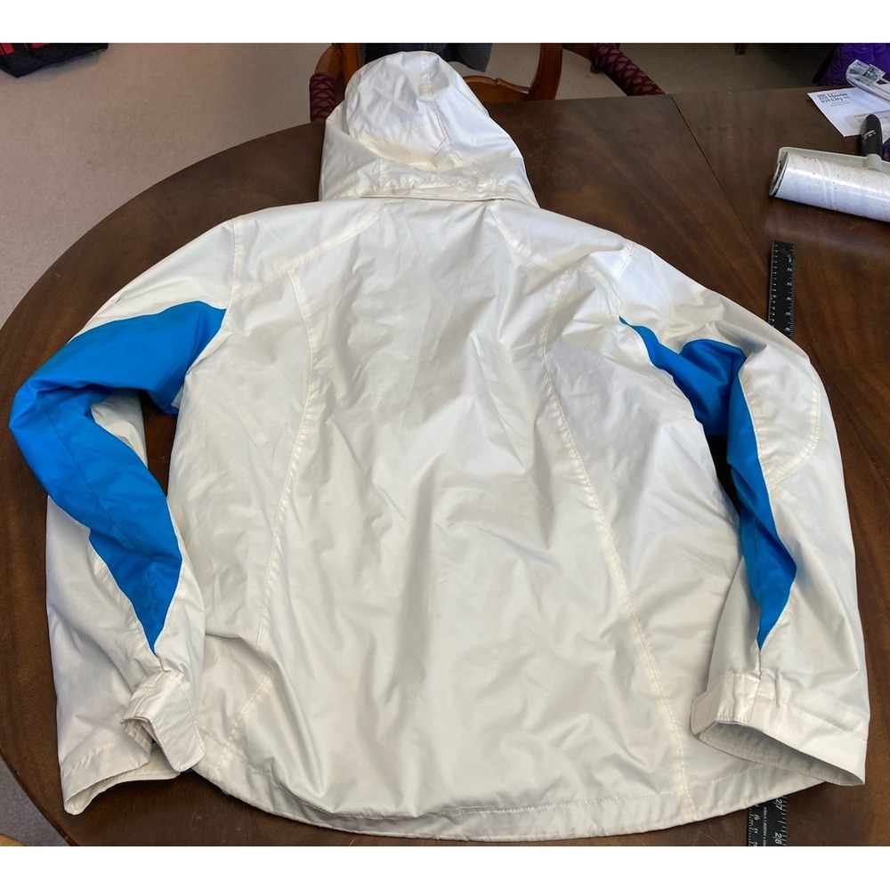 Columbia Interchange Women's White Blue Size XL Winter Coat Fleece Jacket Blue - Picture 9 of 13
